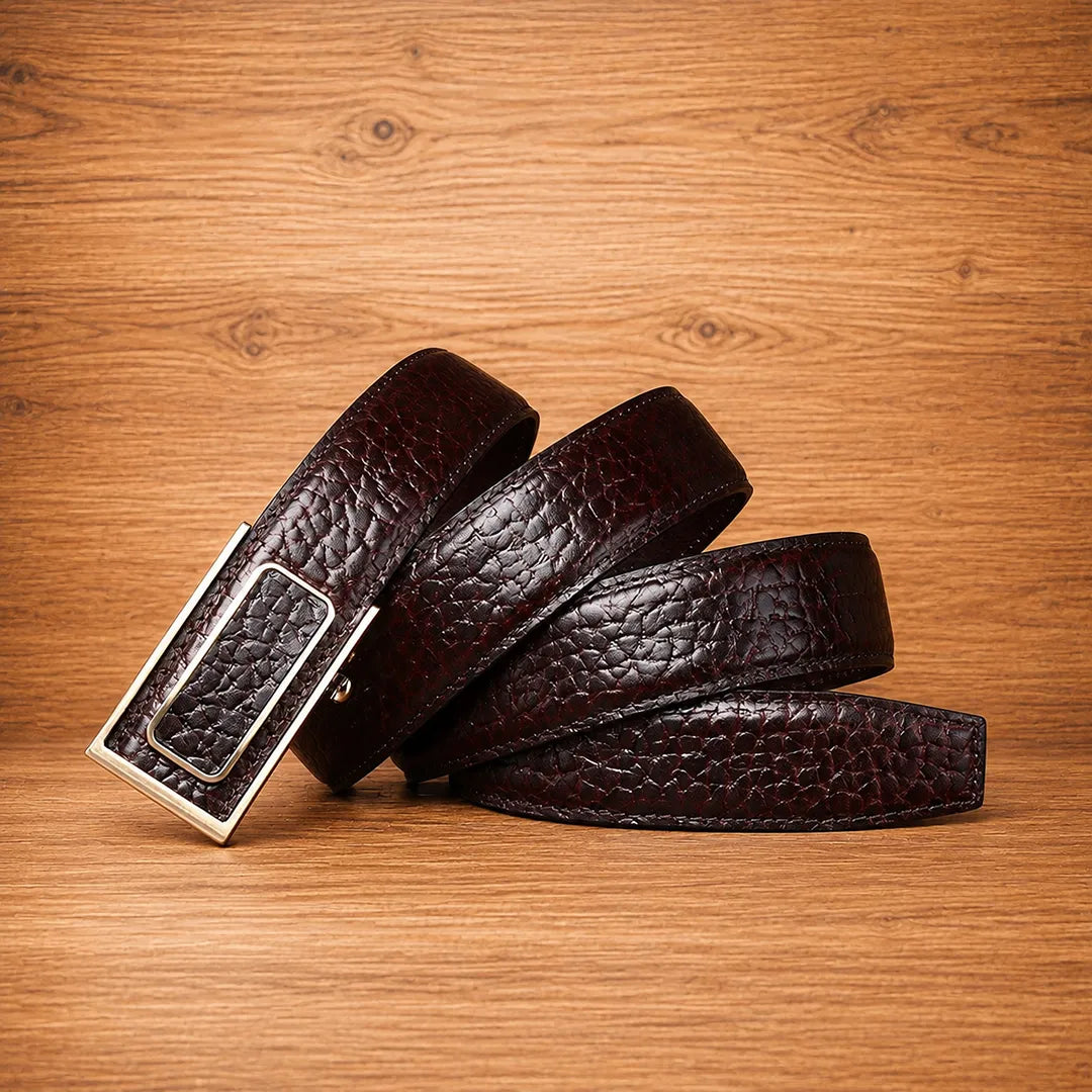 Classic Textured Buckle Belt