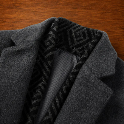 Classic Textured Button Coat