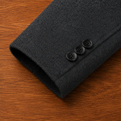 Classic Textured Button Coat