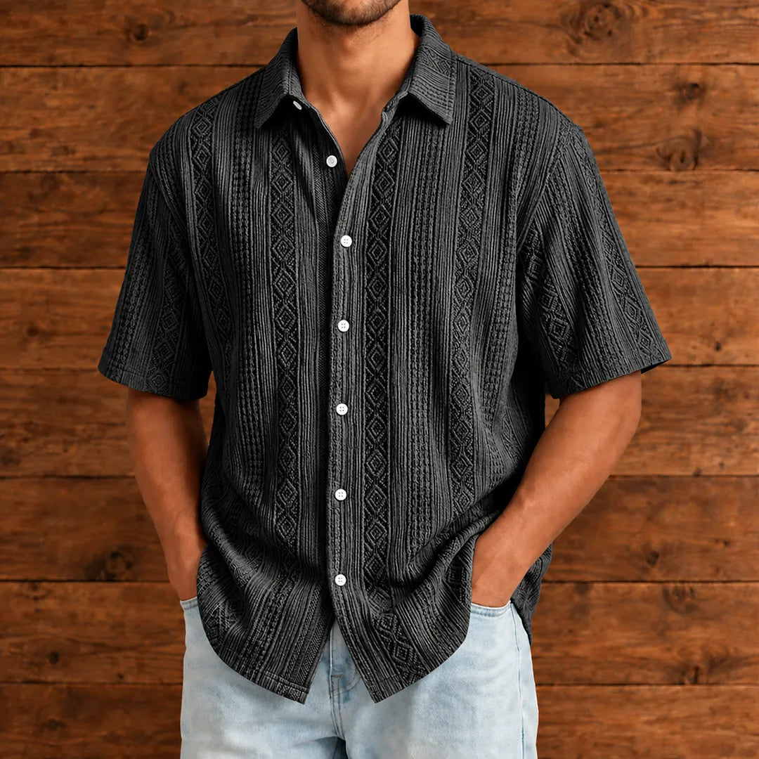 Classic Textured Button Shirt