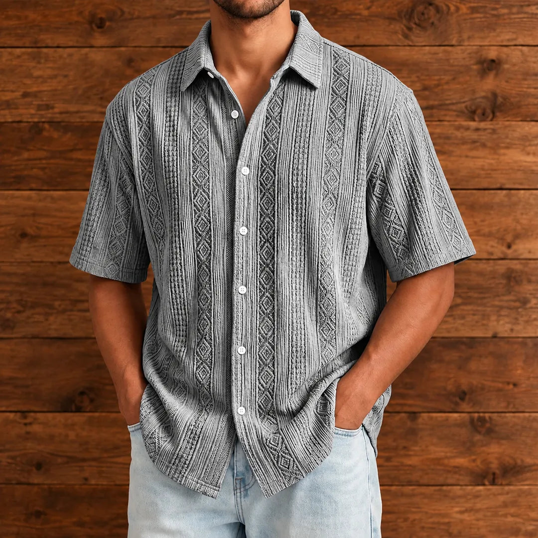 Classic Textured Button Shirt