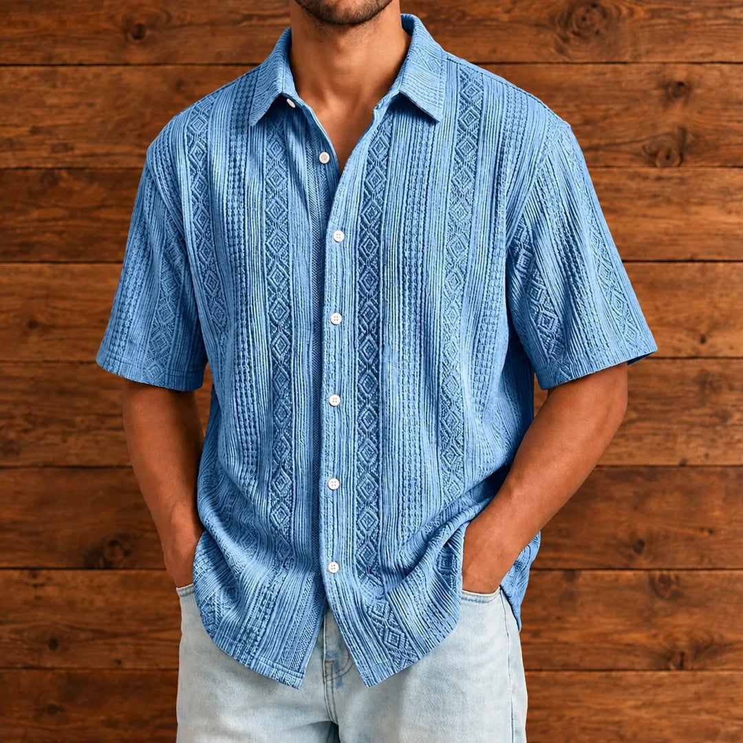 Classic Textured Button Shirt