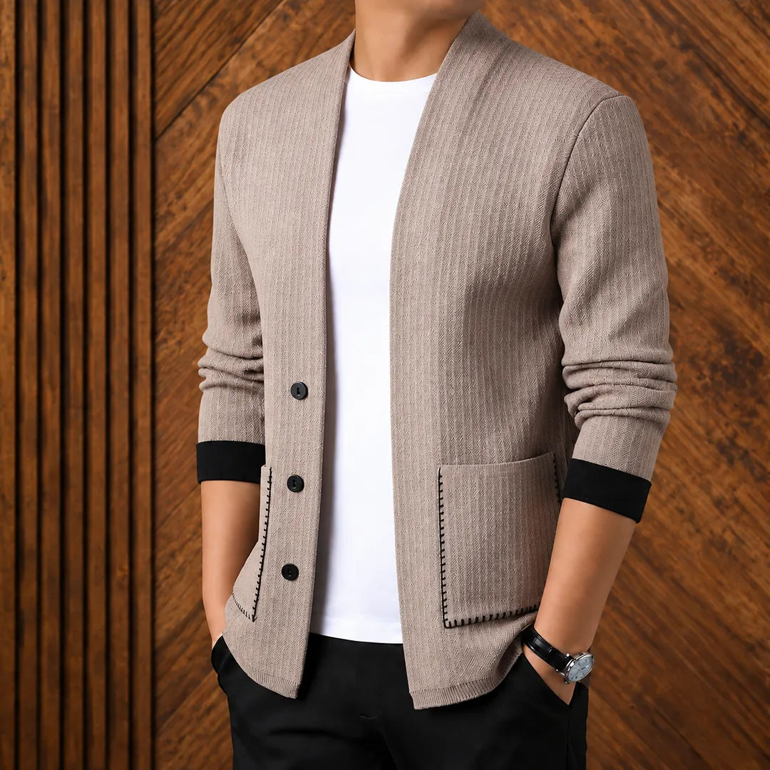 Classic Textured Cardigan