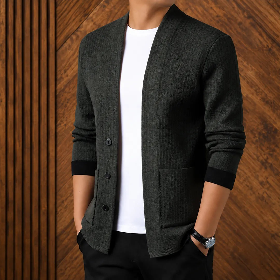 Classic Textured Cardigan