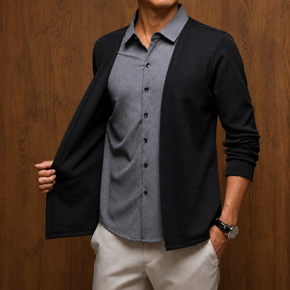 Classic Textured Casual Cardigan