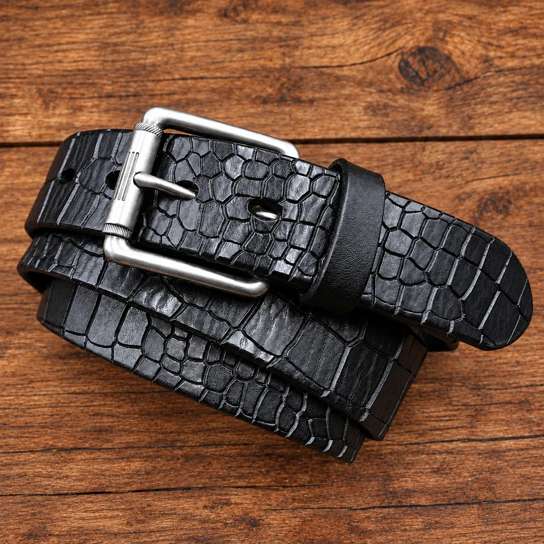Classic Textured Waist Belt