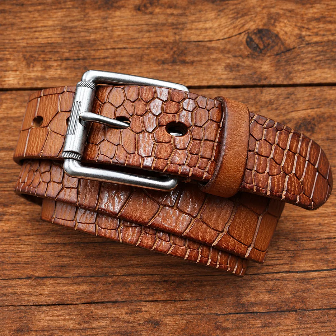 Classic Textured Waist Belt