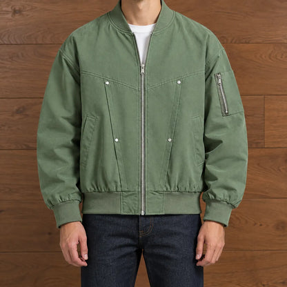 Classic Zip Bomber Jacket