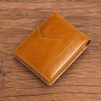 Compact Leather Bifold Wallet