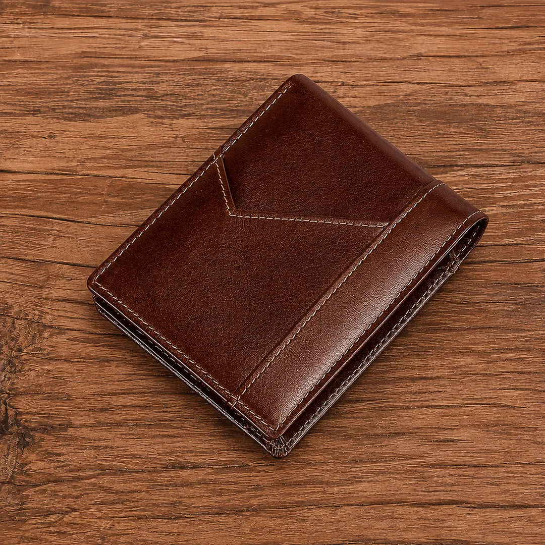 Compact Leather Bifold Wallet