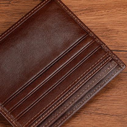 Compact Leather Bifold Wallet