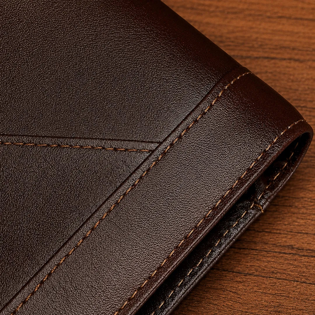 Compact Leather Bifold Wallet