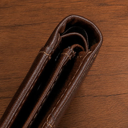 Compact Leather Bifold Wallet