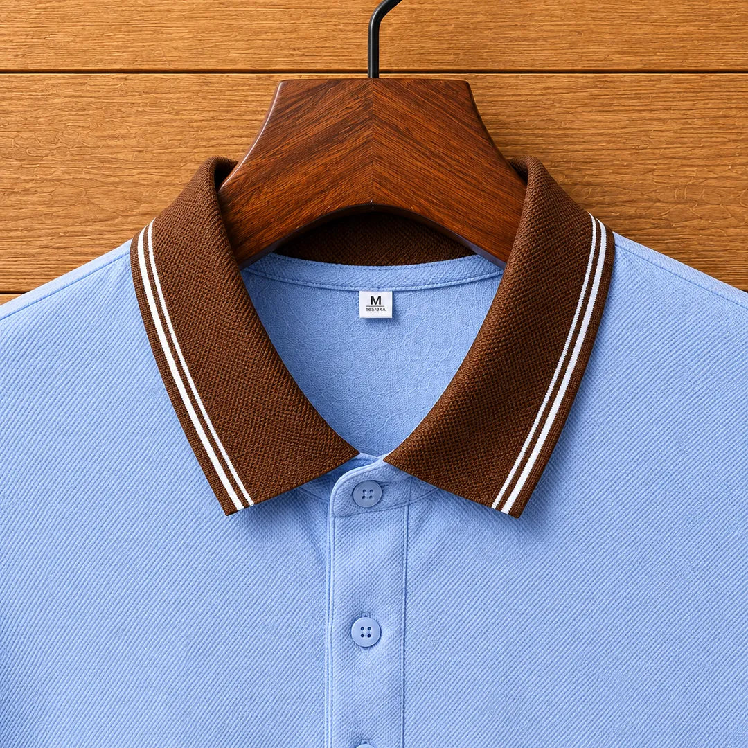 Contrast Collar Polo Shirt