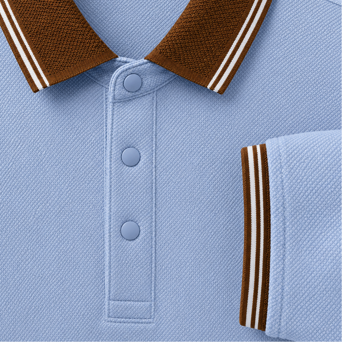 Contrast Collar Polo Shirt