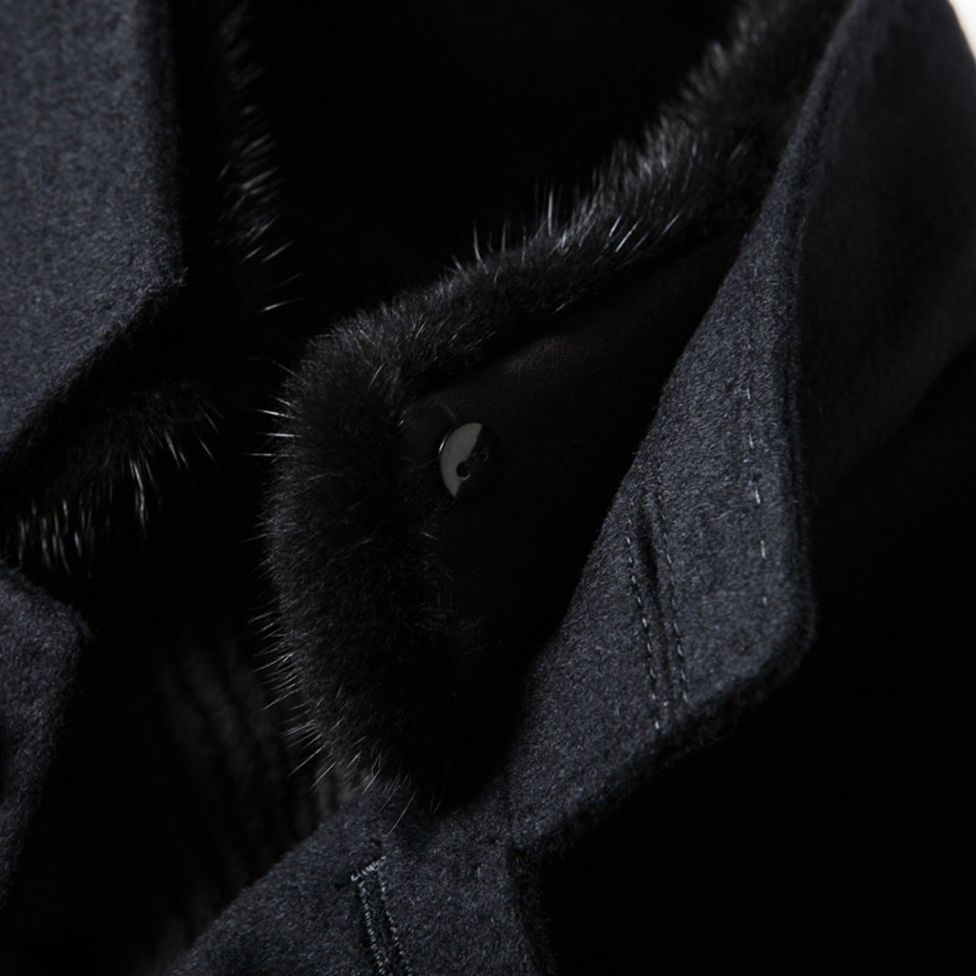 ELEGANT CLASSIC WOOL OVERCOAT