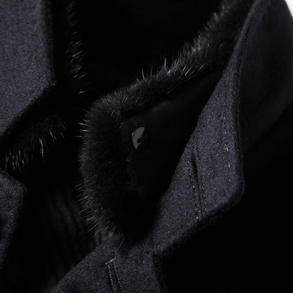 ELEGANT CLASSIC WOOL OVERCOAT