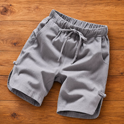 Elastic Waist Casual Shorts