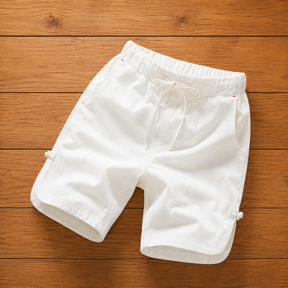 Elastic Waist Casual Shorts