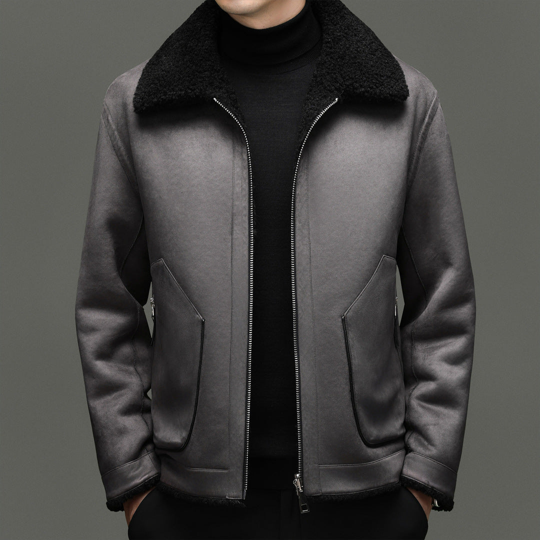 PREMIUM FLEECE LEATHER JACKET