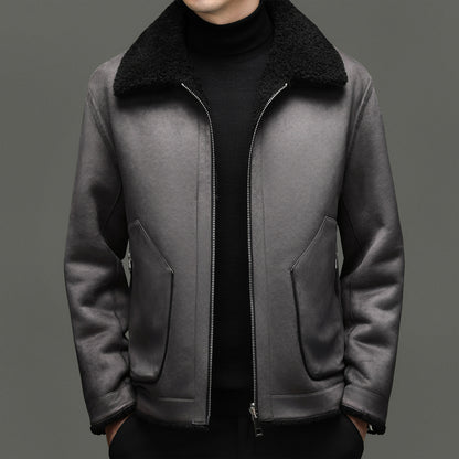 PREMIUM FLEECE LEATHER JACKET