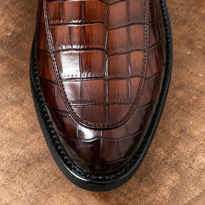 Glossy Slip-On Loafers