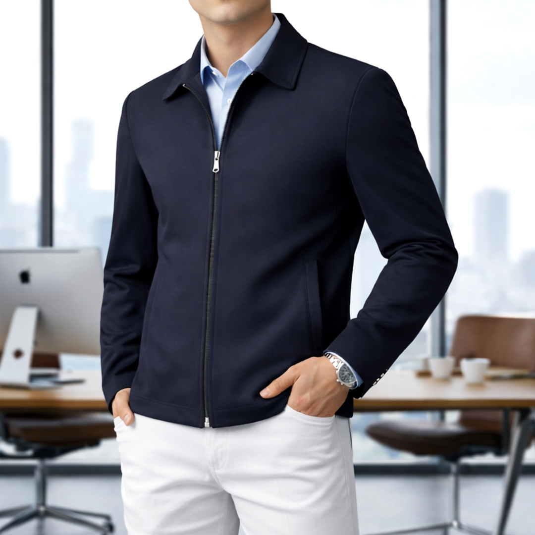 Business Casual Zip Jacket