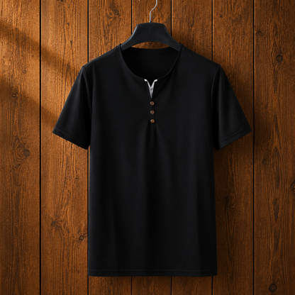 Minimalist Henley T-Shirt