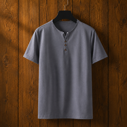Minimalist Henley T-Shirt