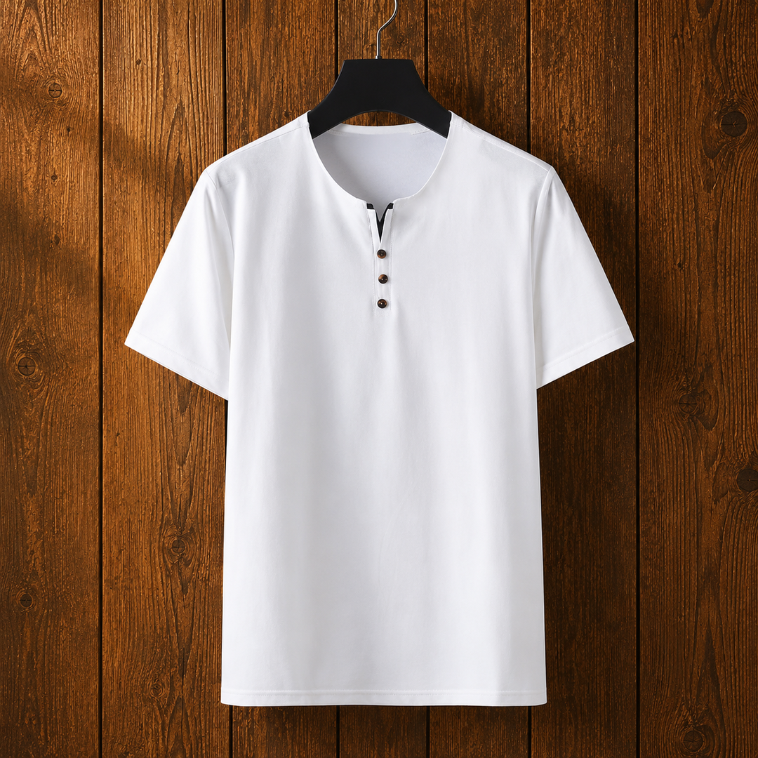 Minimalist Henley T-Shirt