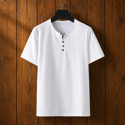 Minimalist Henley T-Shirt