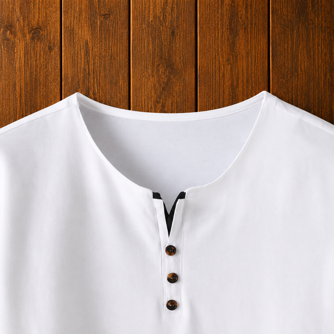 Minimalist Henley T-Shirt