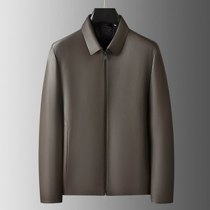 EXECUTIVE SLEEK LEATHER JACKET