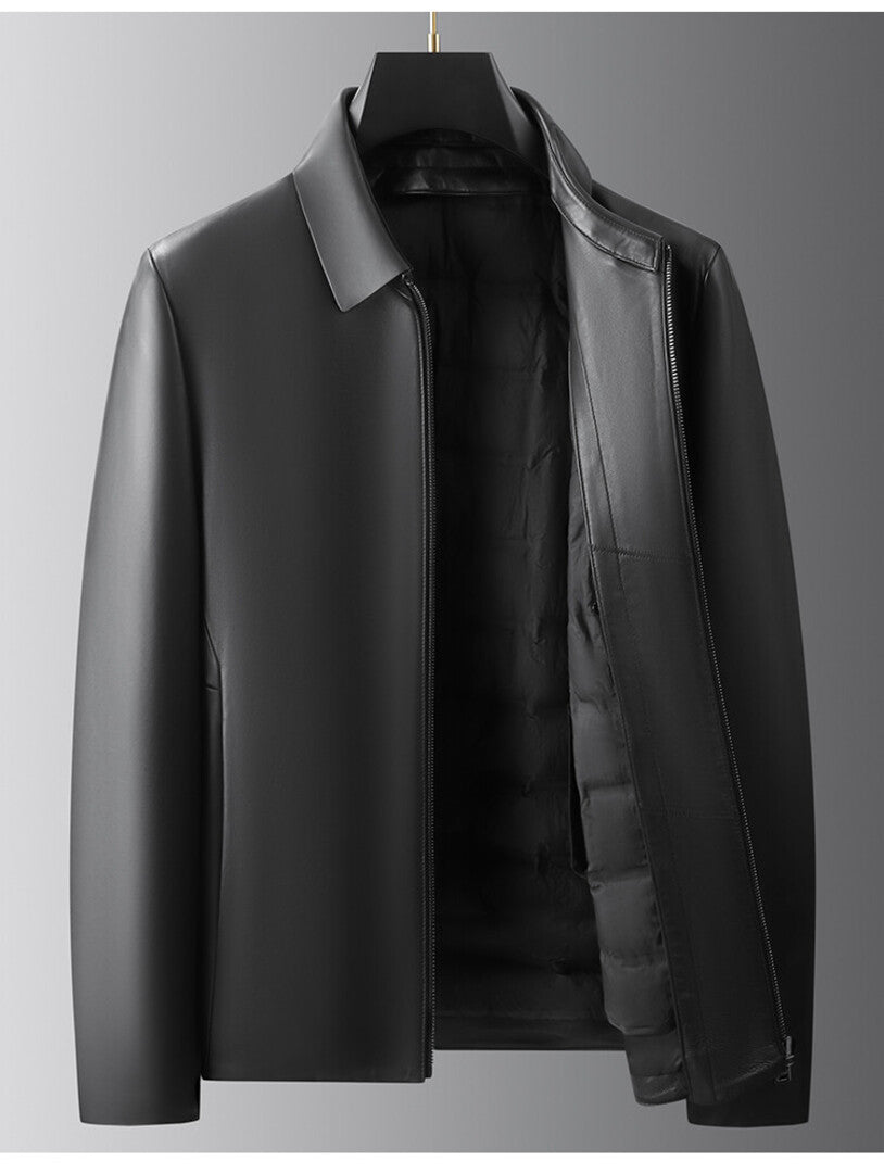 EXECUTIVE SLEEK LEATHER JACKET