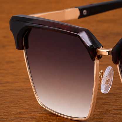 Modern Geometric Square Sunglasses