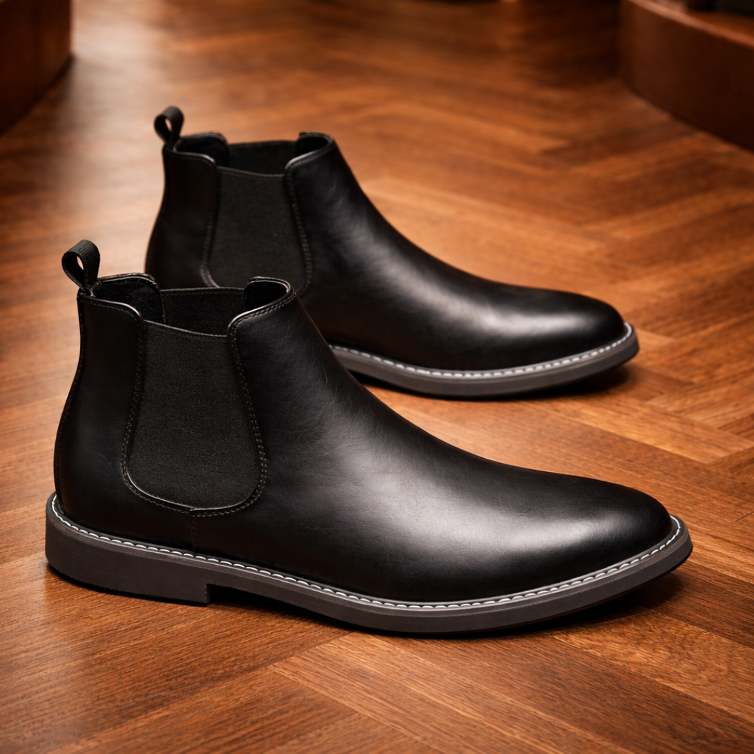 Classic Chelsea Leather Boots
