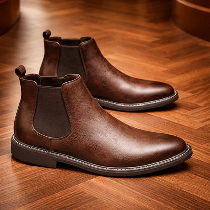 Classic Chelsea Leather Boots