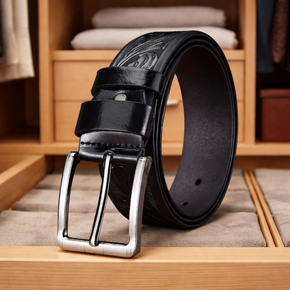 Classic Leather Buckle Belt