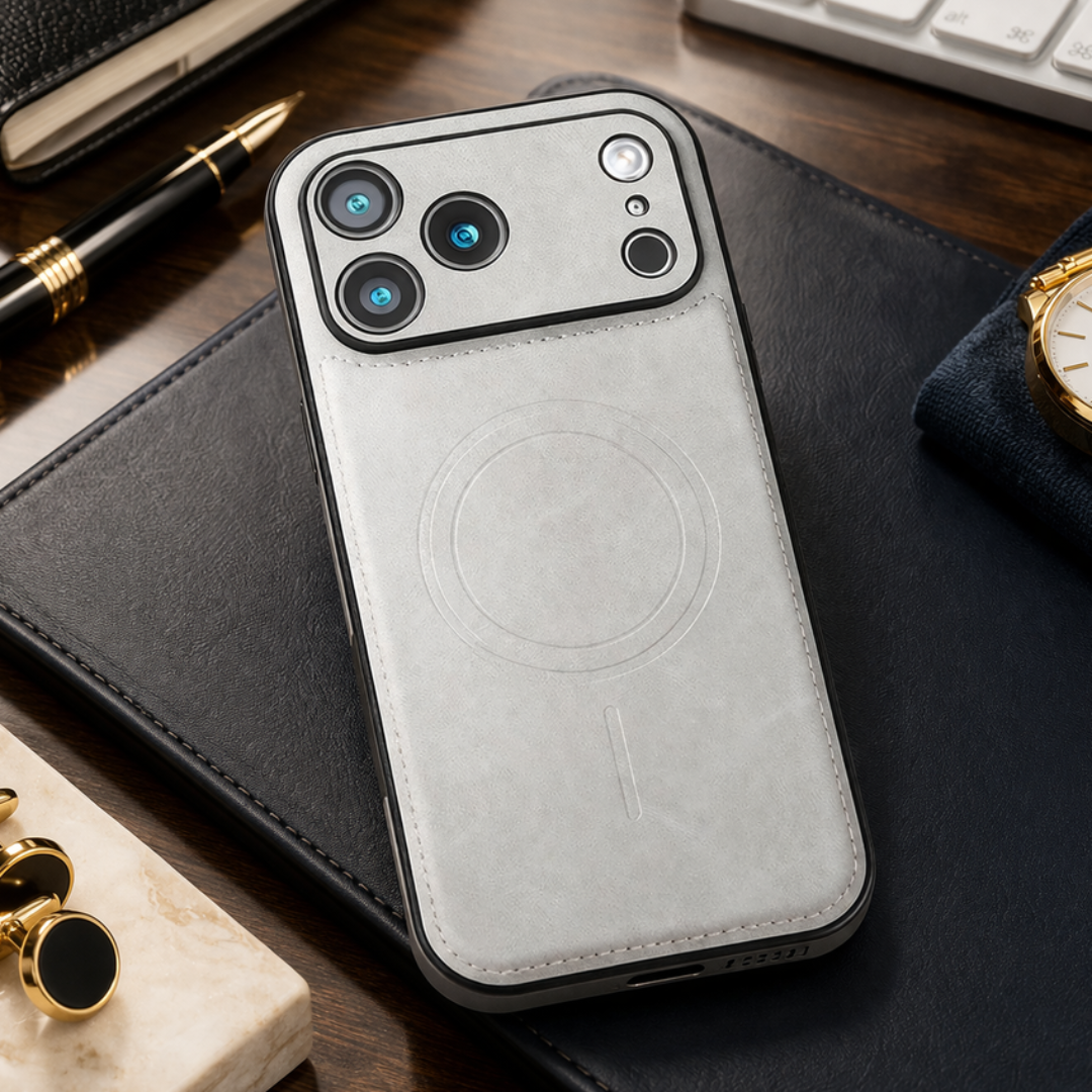 Magnetic Leather Case