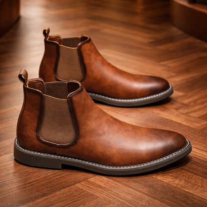 Classic Chelsea Leather Boots