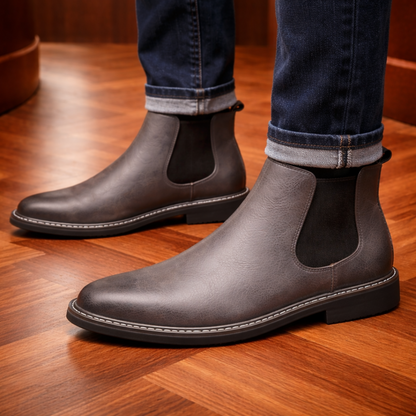 Classic Chelsea Leather Boots