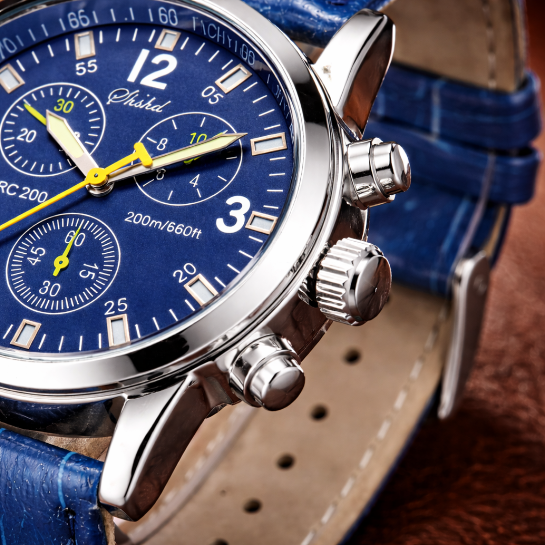 Three-Dial Quartz Watch