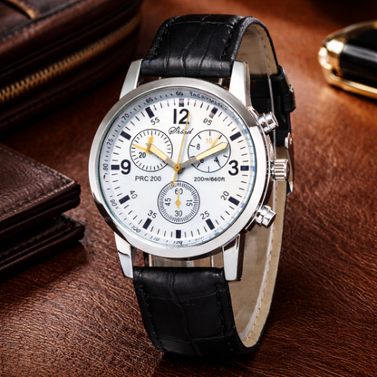 Three-Dial Quartz Watch
