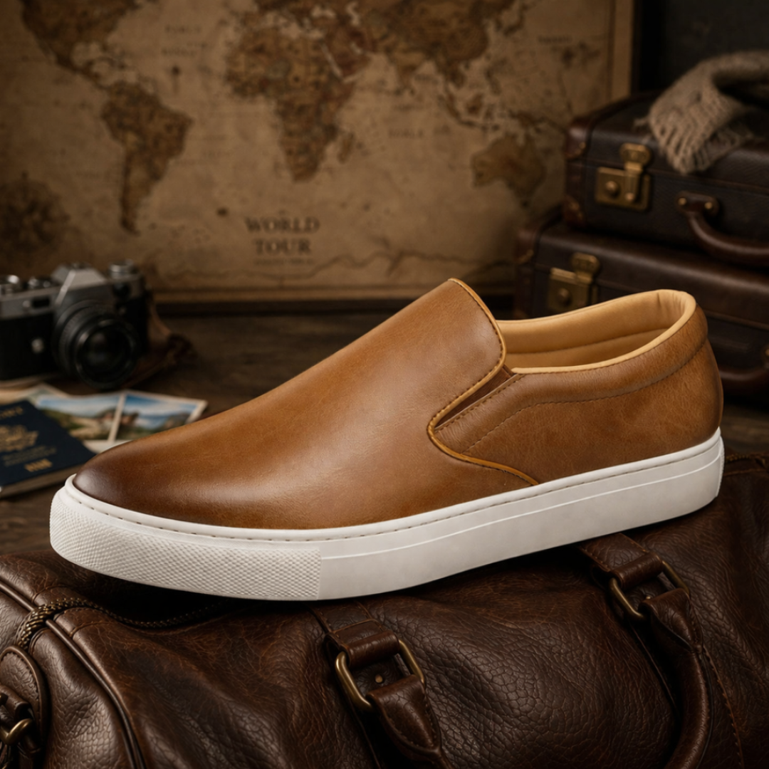 Minimal Slip-On Leather Shoes