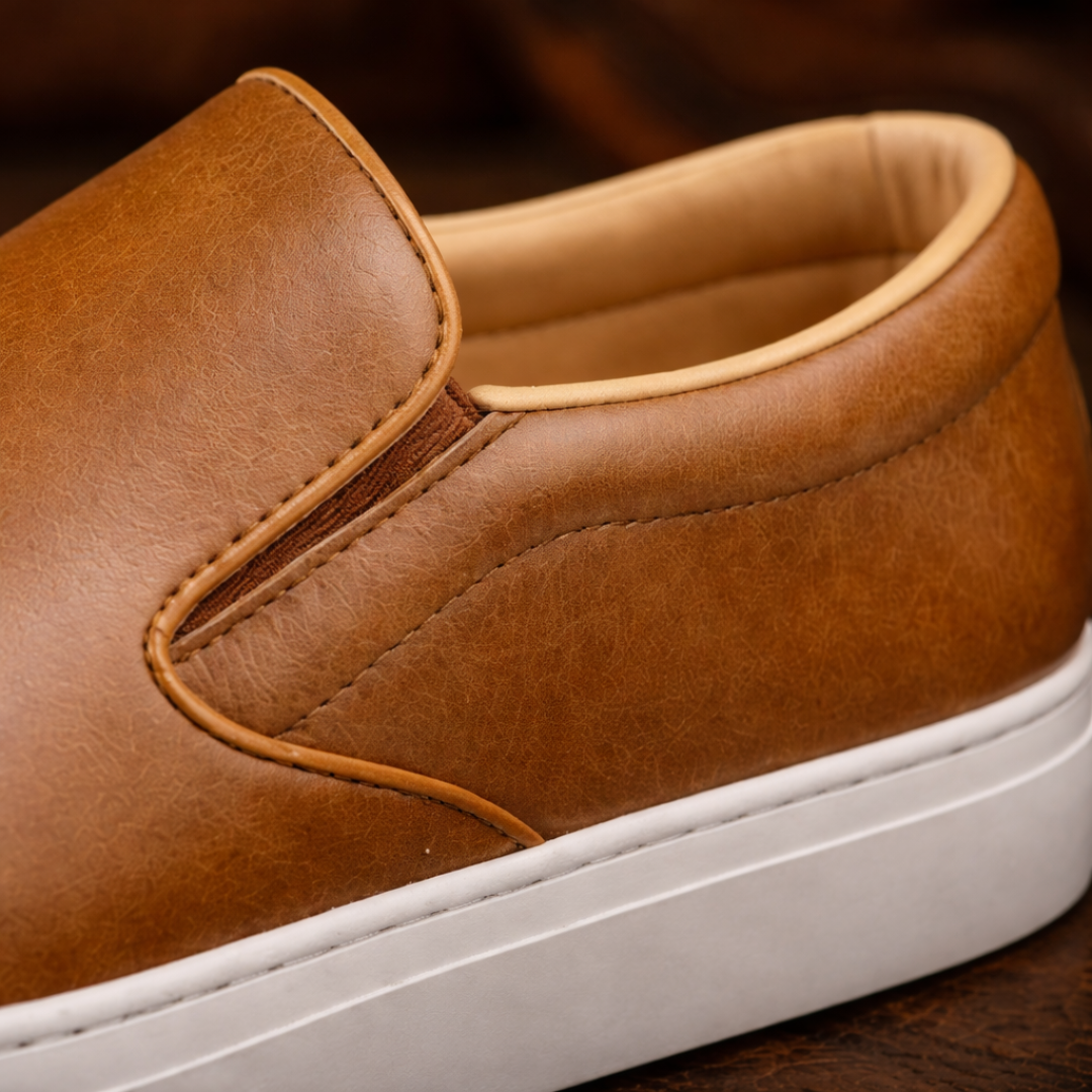 Minimal Slip-On Leather Shoes