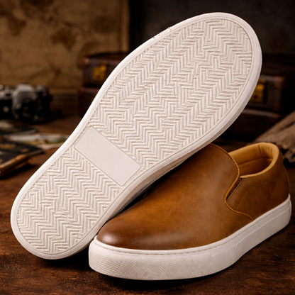 Minimal Slip-On Leather Shoes