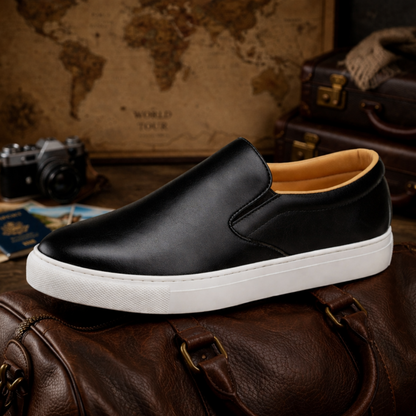 Minimal Slip-On Leather Shoes
