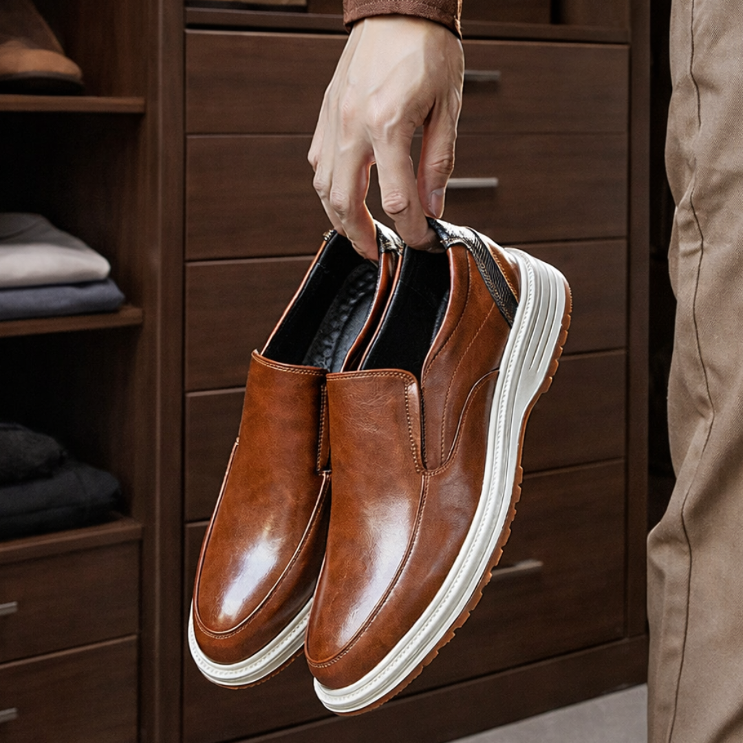 Office Slip-On Leather Loafers