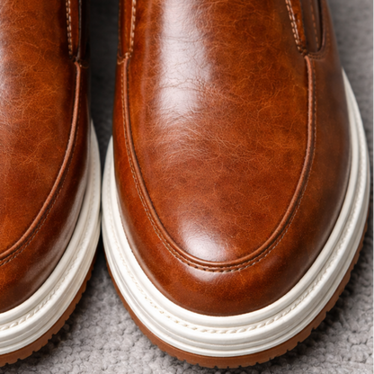 Office Slip-On Leather Loafers