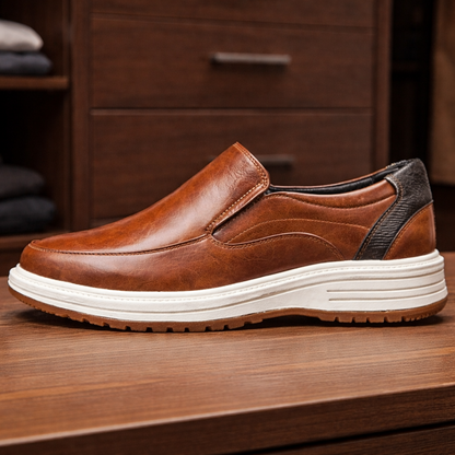 Office Slip-On Leather Loafers